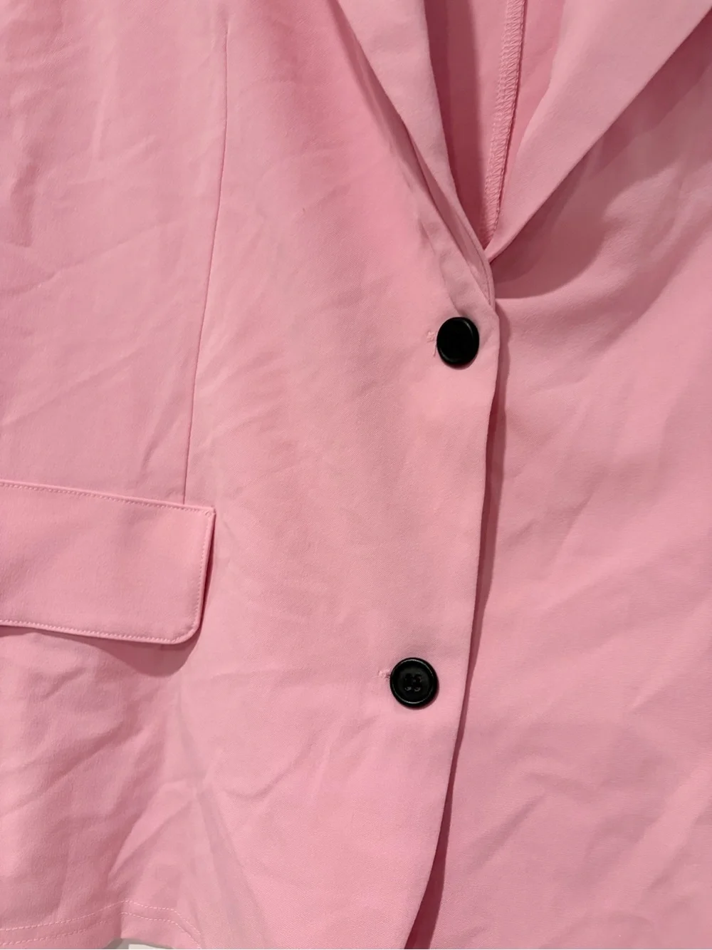 Weissman Light Pink Sleeveless Blazer Vest